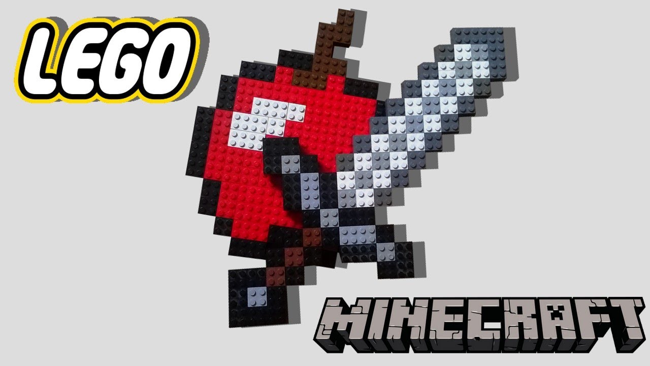 Lego Épée en fer et Pomme de minecraft - Creation Lego 