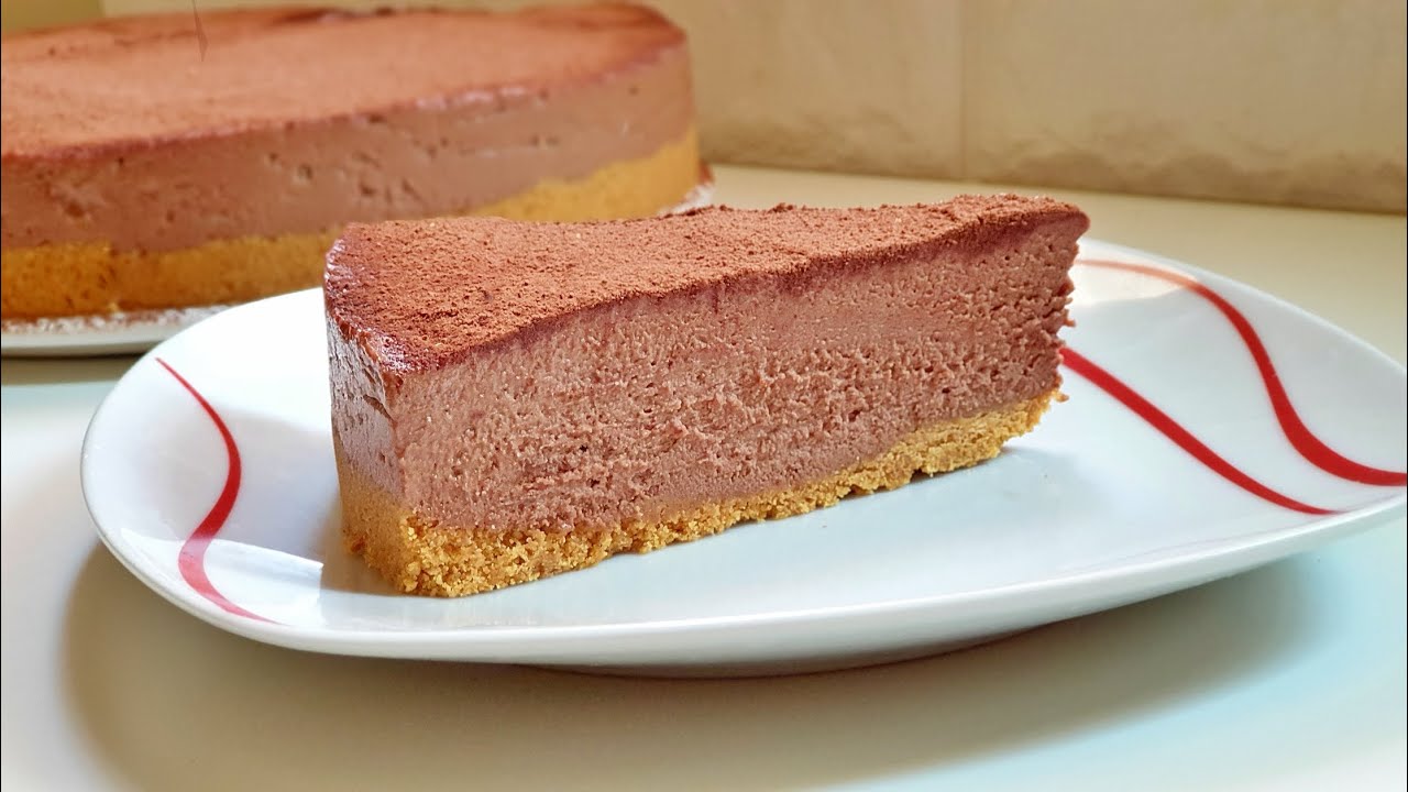 Tarta de queso mascarpone y chocolate sin horno