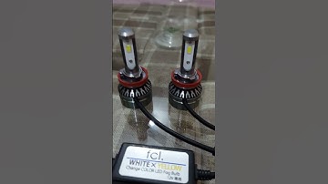Original Japanese 12V FCL Brand Multi Color White & Yellow H11 LED Bulbs 👉forsale👈 #PayPal Available