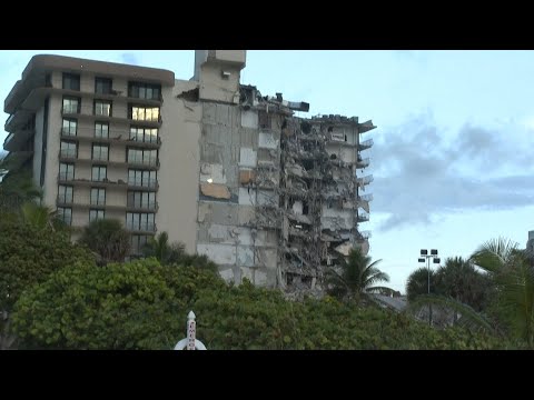 Hay diez argentinos desaparecidos por el derrumbe de un edificio en Miami que provocó un muerto