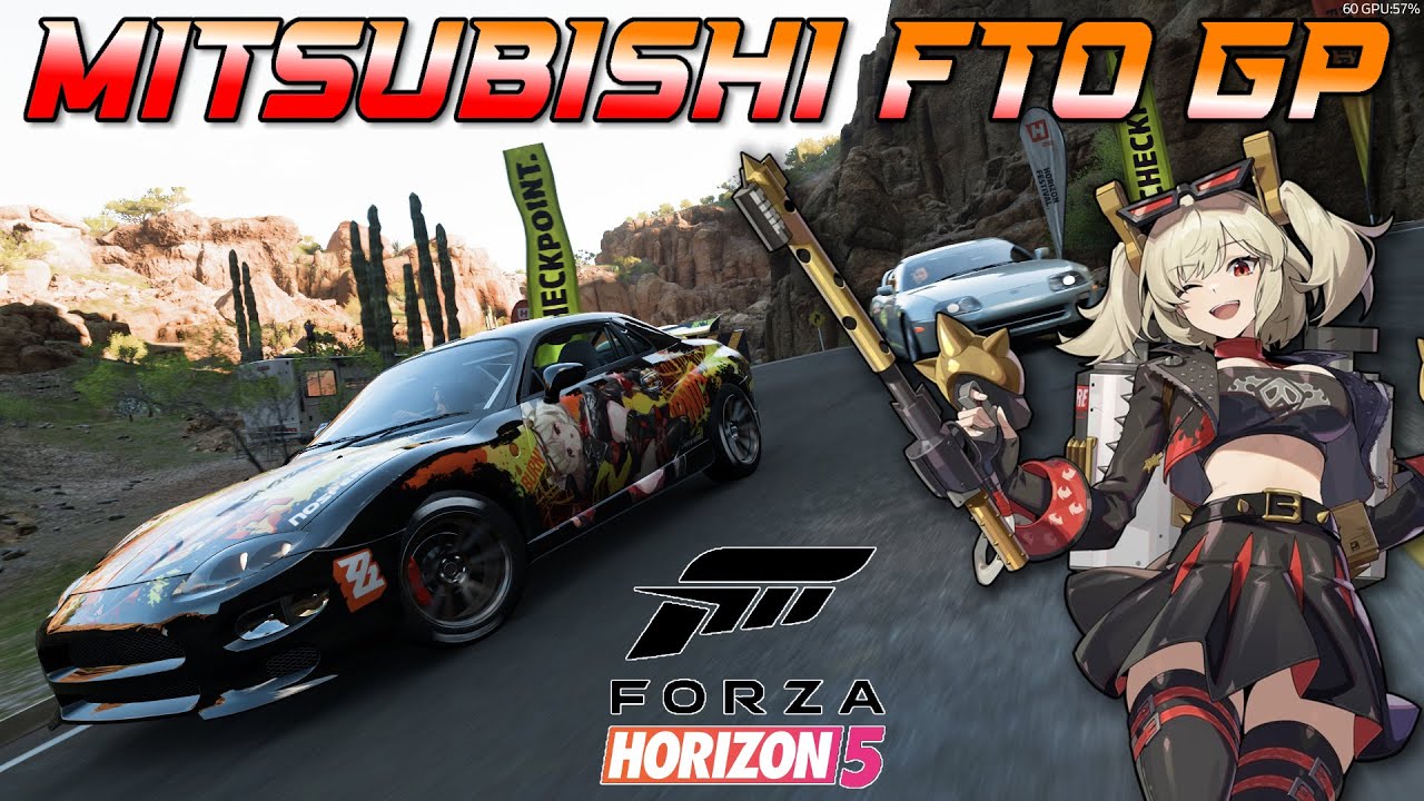 Forza Horizon 5: 1998 Mitsubishi FTO GP Version R w/Itasha 痛車