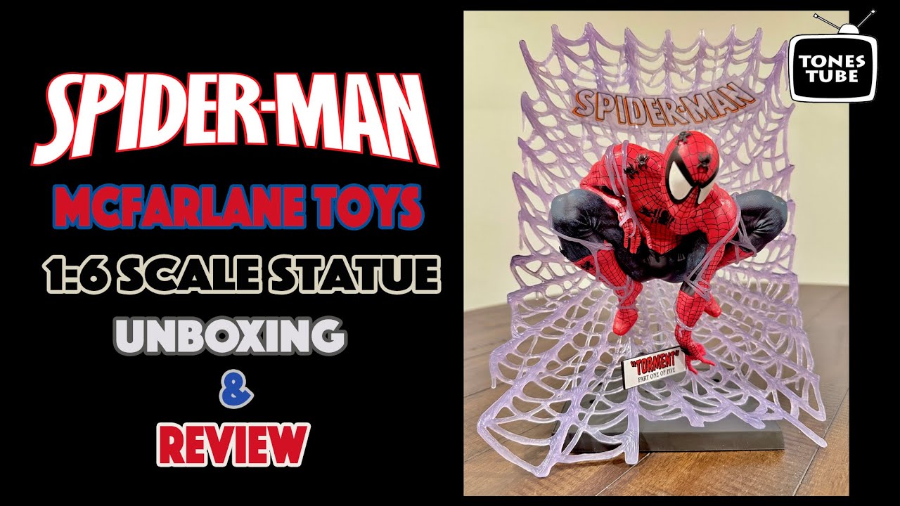 MARVEL Spider-Man Torment フィギュア コミック付 SPIDERMAN TORMENT (McFarlane Toys) - YouTube