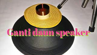 Memasang daun speaker