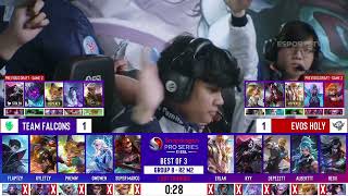 Team Falcons PH vs EVOS Holy GAME 3 Snapdragon Pro Series Season 6   EVHL vs FLP