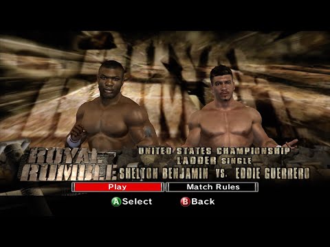 WWE SmackDown VS Raw 2007 Xbox360 - Shelton Benjamin VS Eddie Guerrero - Ladder [2K][mClassic]