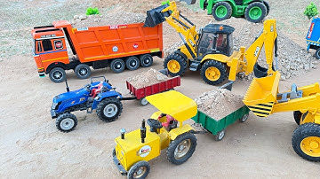 Jcb 5cx backhoe loading mud  Tata truck 2518 and Tata Tipper Truck | jcb video 