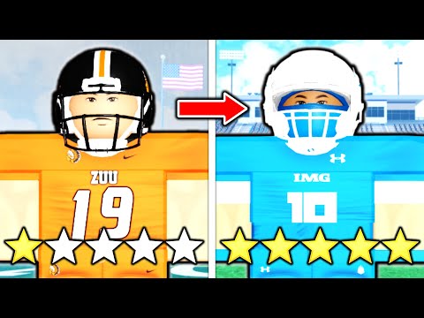 I Became a 5-STAR RECRUIT in Roblox HIGH SCHOOL FOOTBALL!