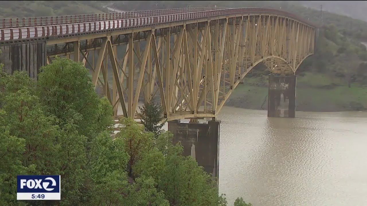 California reservoirs filling quickly from steady storms YouTube