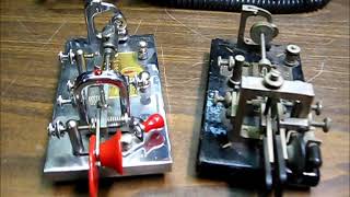 Sending Morse code with a straight key