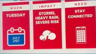 Weather Impact Alert for Tuesday