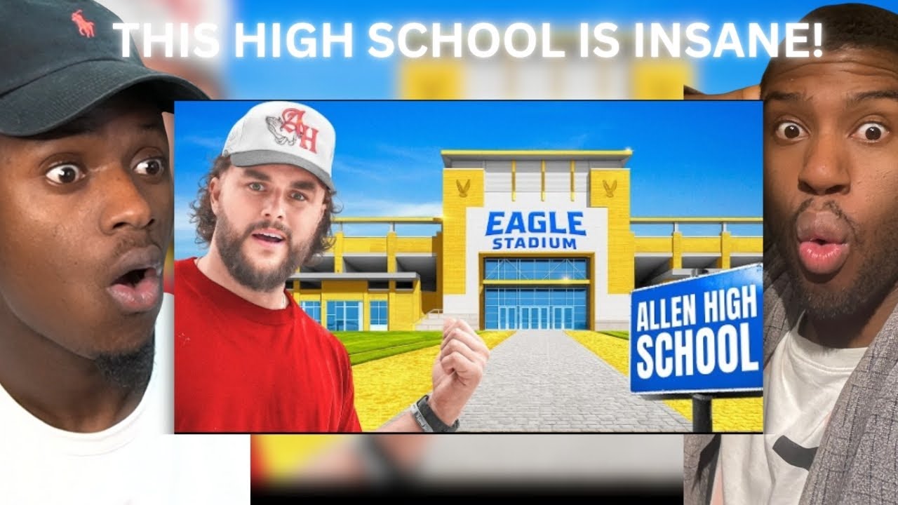 🇬🇧BRIT STUDENT ATHLETES REACTS TO - Inside The LARGEST High School In Texas ($100 Million)