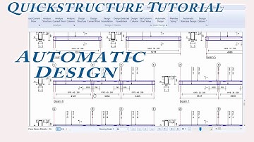 Automatic  Structural Design  Using Quickstructure