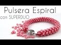 Pulsera Tubular con Superduo (Espiral)