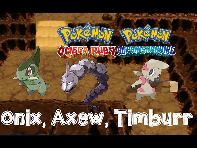 Pokemon Omega Ruby And Alpha Sapphire How To Catch Find Onix Axew Timburr Abra With Dexnav Youtube
