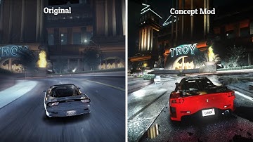 Graphics Comparison | NFS CARBON - CONCEPT GRAPHICS vs ORIGINAL (4K)