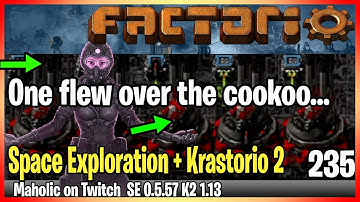 ⚙️Factorio Space Exploration & Krastorio 2 Mod✅🏭➡️Meteor point defense spaceship design x236