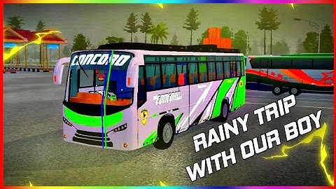 RAINY TRIP WITH OUR BOY | CAPELLA PRIVATE BUS MOD | BUSSID | TECHIES 4 TECH