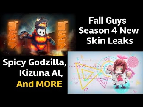 Fall Guys Season 4 Skin Leaks ( Spicy Godzilla, Kizuna Al, and more
