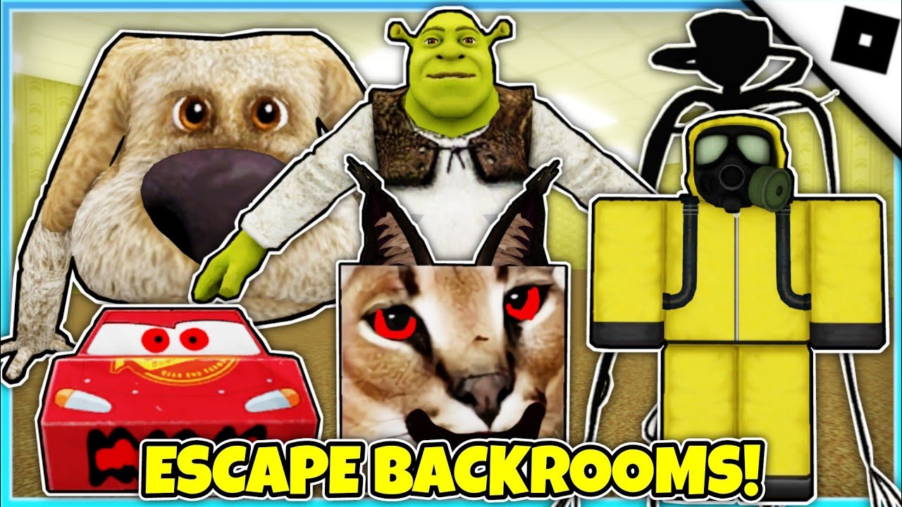 Escape Backrooms - How to get ALL MORPHS + ESCAPED BADGE (ROBLOX)