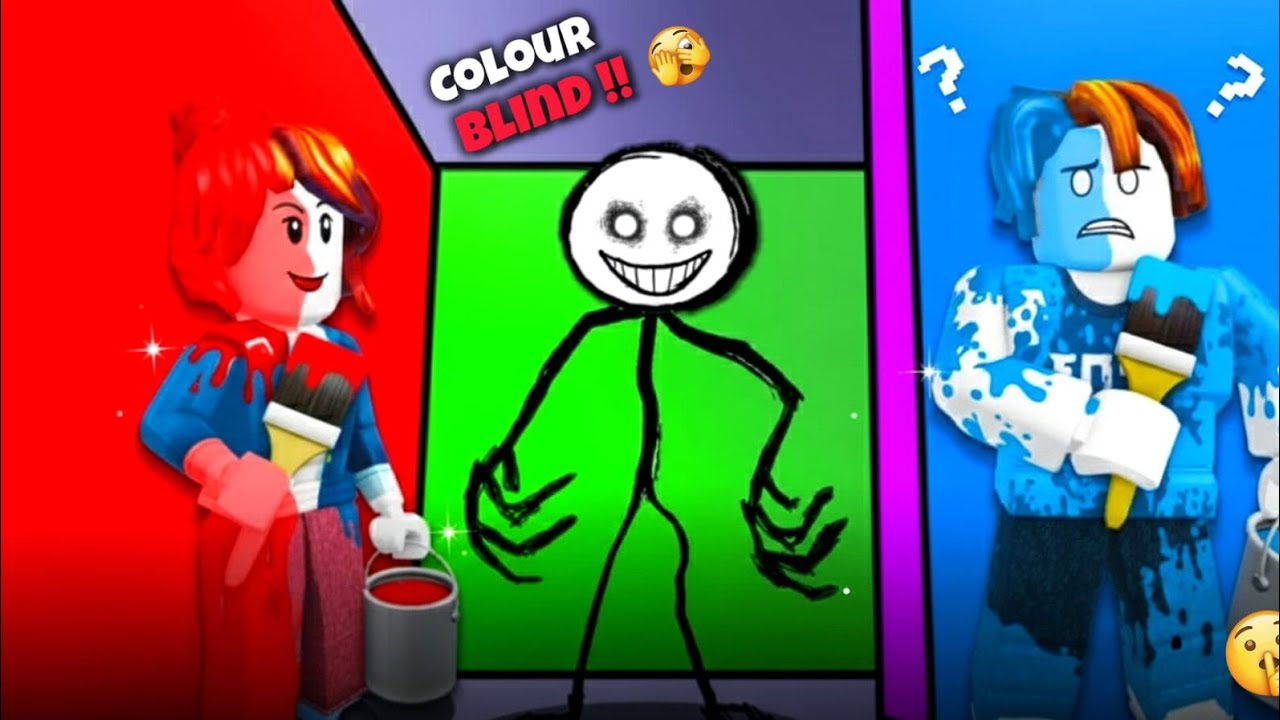 Can I Escape From This Colour Blind Monster 💀 ! Struggler