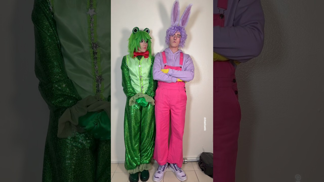 Jax & Ribbit! ​⁠🐸🐰@_Jacuto_  #cosplay #amazingdigitalcircus #theamazingdigitalcircus #tadc #jax