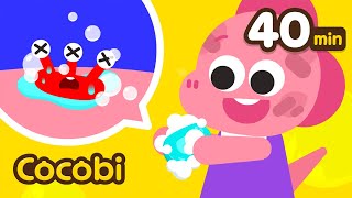 Wash Your Hands Song and More! | Wash Away Germs🧼Compilation | Kids Songs | Cocobi