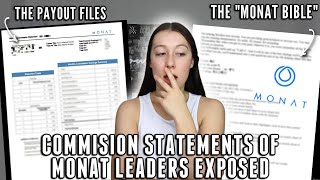COMMISSION STATEMENTS OF MONAT LEADERS EXPOSED