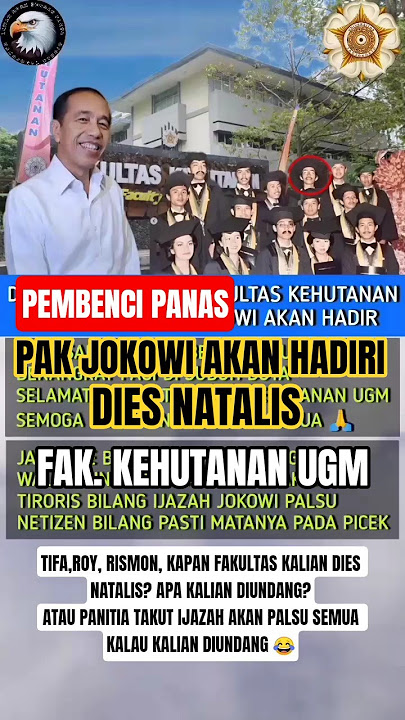 🎯 PEMBENCI PANAS|PAK JOKOWI AKAN HADIR DI UGM!| ADA PANTUN BUAT TIRORIS #jokowidodo #ugm #pantun