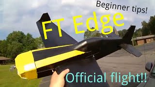 FT Edge - maiden flight #2 - Beginner/newbie flight tips and tricks for the FT Edge