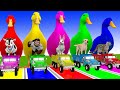 Long Slide Game With Cow Elephant Gorilla Hippopotamus Tiger 3d Animal Game Funny 3d Animals
