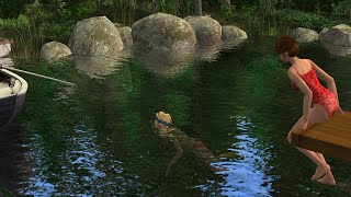 pond in the forest🌿🪻 gameplay | the sims 2