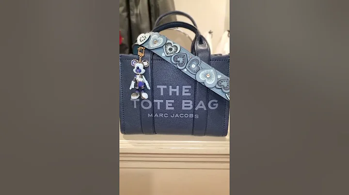 Marc Jacobs blue sea mini leather tote