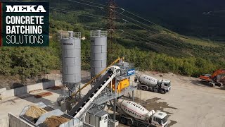 MEKA MB-C120 Compact Concrete Batching Plant in Yalta, Republic of Crimea