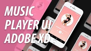 Music Player UI In Adobe XD Speed Art | XO PIXEL screenshot 5
