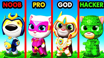 NOOB vs HACKER TALKING TOM (Hero Dash)