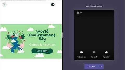 Using nearpod, teams and an open team meeting on an iPad
