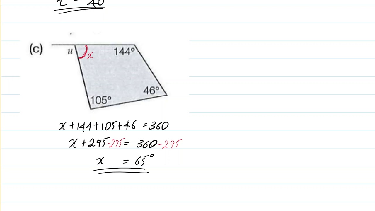 Find The Value Of The Variable Quadrilateral YouTube Find The Value Of The Variable Quadrilateral YouTube