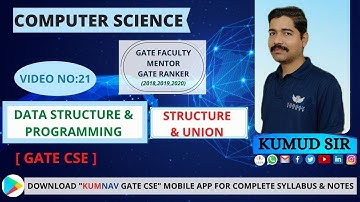 21 STRUCTURE & UNION #structure #union #questiondiscussed #gatepreparation #gateexam #gate2022 #DS