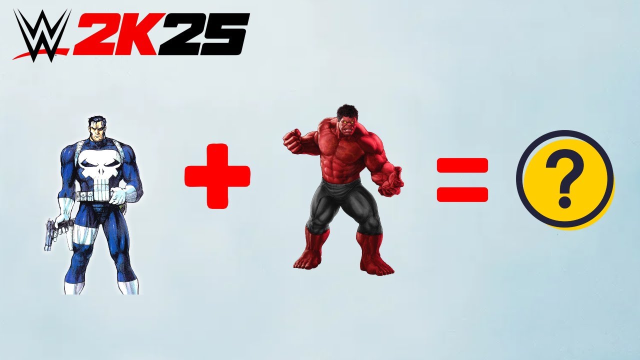 Red Hulk + Punisher Fusion in WWE 2K25 – The Most Dangerous Antihero!