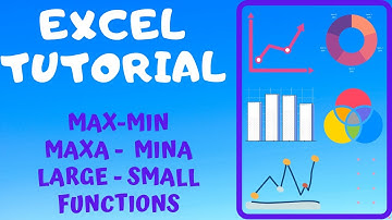 MAX, MIN, MAXA, MINA, LARGE, SMALL Function or Formula in Excel | Beginners Tutorial | Learn Excel