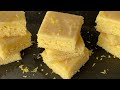 One Bowl Lemon Brownies with Lemon Glaze/ Easy Delicious Recipe