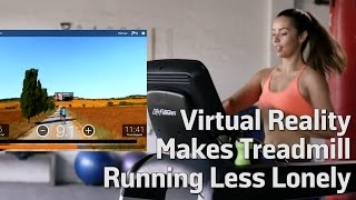 Virtual Reality Makes Treadmill Running Less Lonely