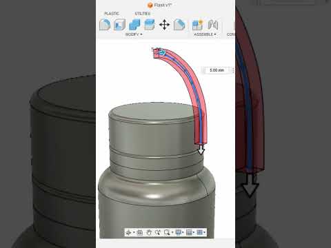 3D Modeling Using Revolve Tool - Fusion360😱😱 #fusion360 #3dmodeling #tools #easy #beginners