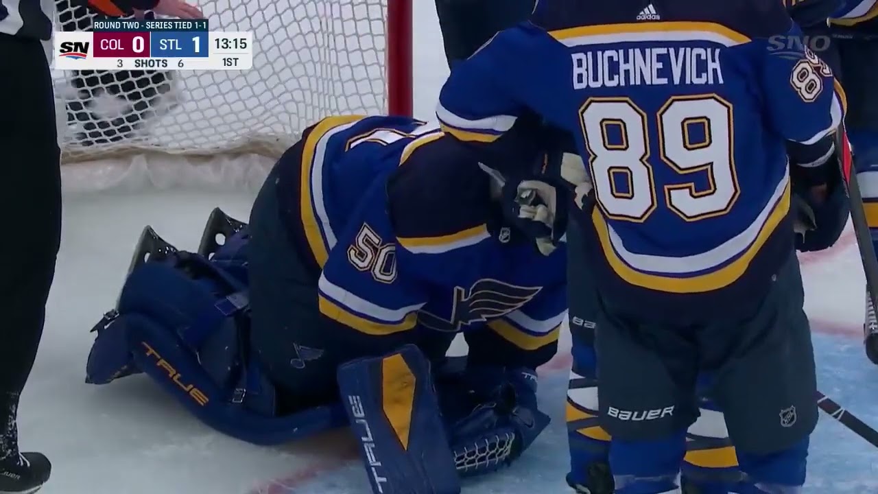 Jordan Binnington out for rest of second round