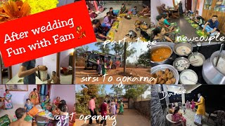 ಬಿಂದು ಮದುವೆ next day Enjoyments😍|Dance💃 Food😍party🤩ಹೊಸಜೋಡಿಮನೆಗೆ ಬಂದಾಗ ಏನೆಲ್ಲ special?|Shreevlogs by shree vlogs 1,358 views 1 month ago 10 minutes, 28 seconds