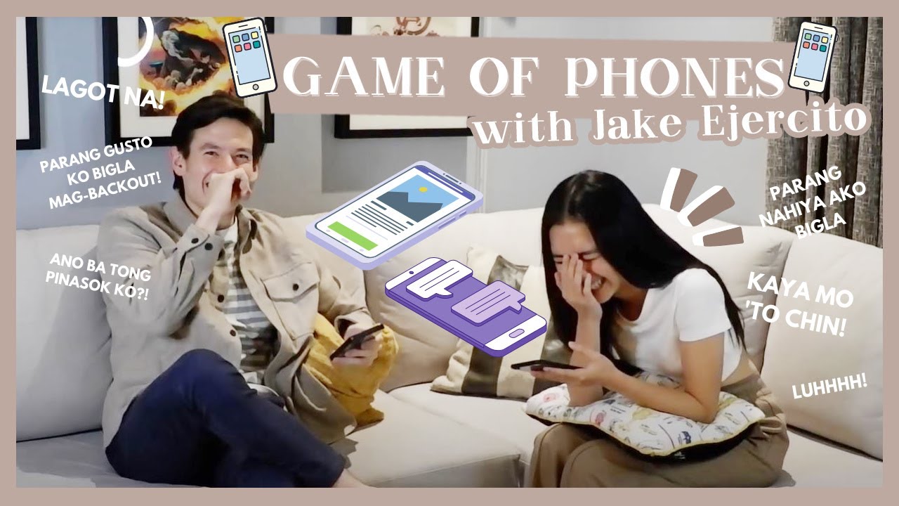 GAME OF PHONES WITH JAKE EJERCITO | Francine Diaz