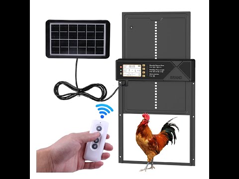 Automatic Aluminum Door A9 Cotetzi Connection Solar Panel Solar Light Sensor Detection Timer Dimensions 36x28
