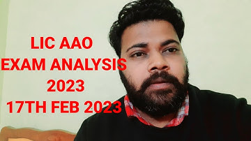 Lic aao exam analysis 17th feb 2023😊  ||