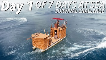 Leaving Civilization Day 1 of 7 days Waterworld Survival Challenge The Ocean Season 3