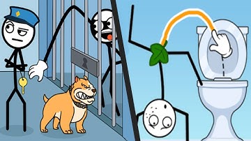 THIEF PUZZLE vs TOILET TIME - All Levels Satisfying Double Mobile Games Android ios APK